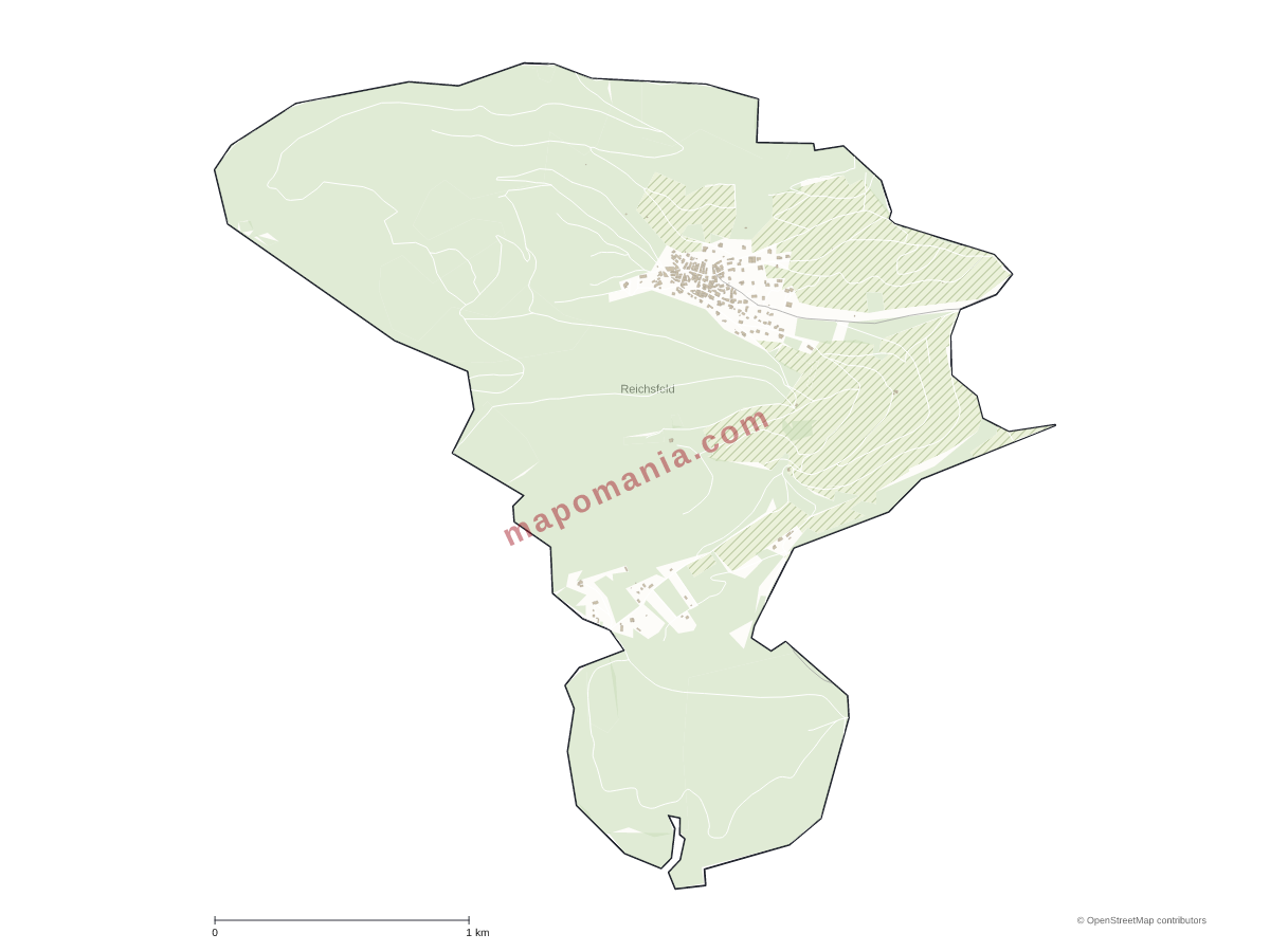Carte de Reichsfeld à personnaliser