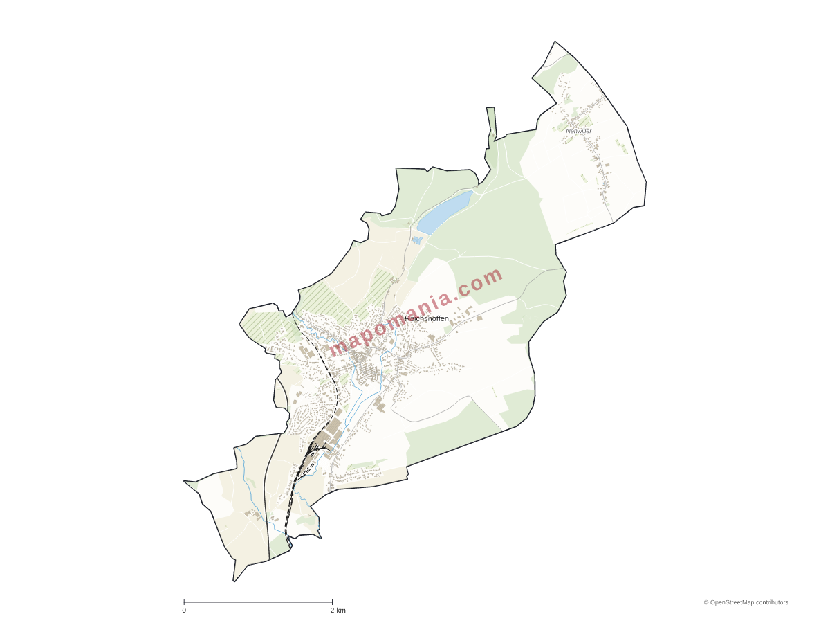 Carte de Reichshoffen à personnaliser