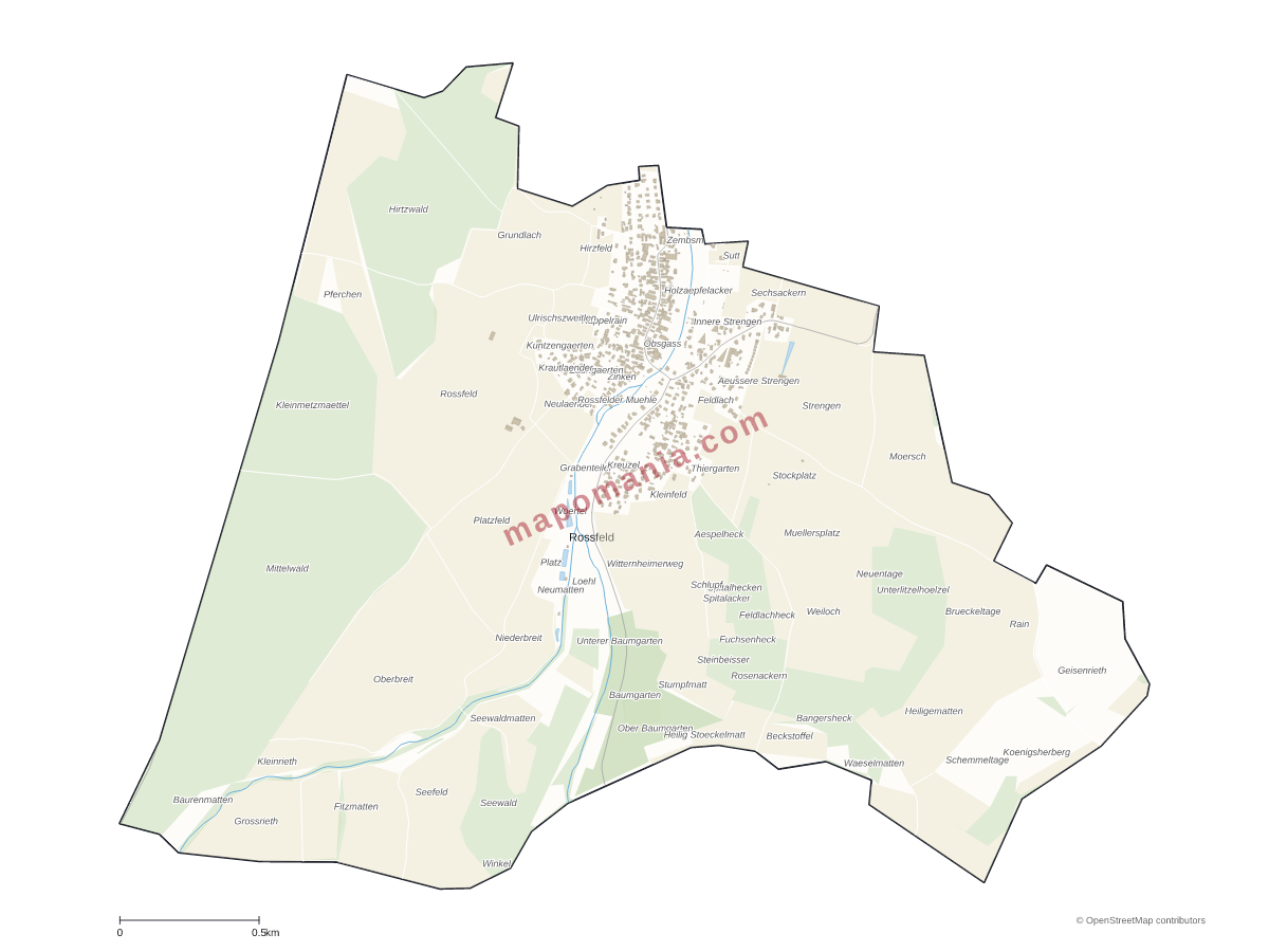 Carte de Rossfeld à personnaliser