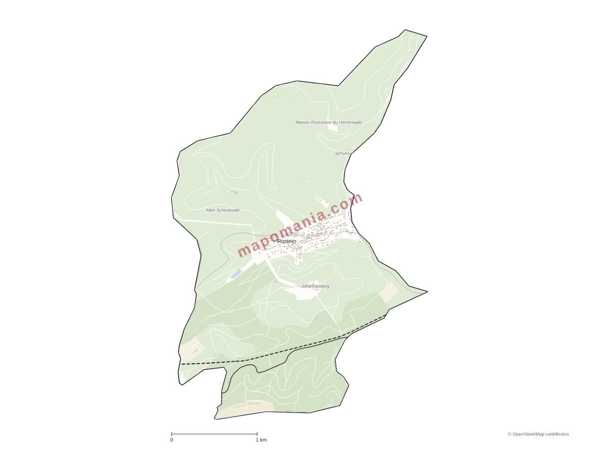 Carte de Rosteig à personnaliser