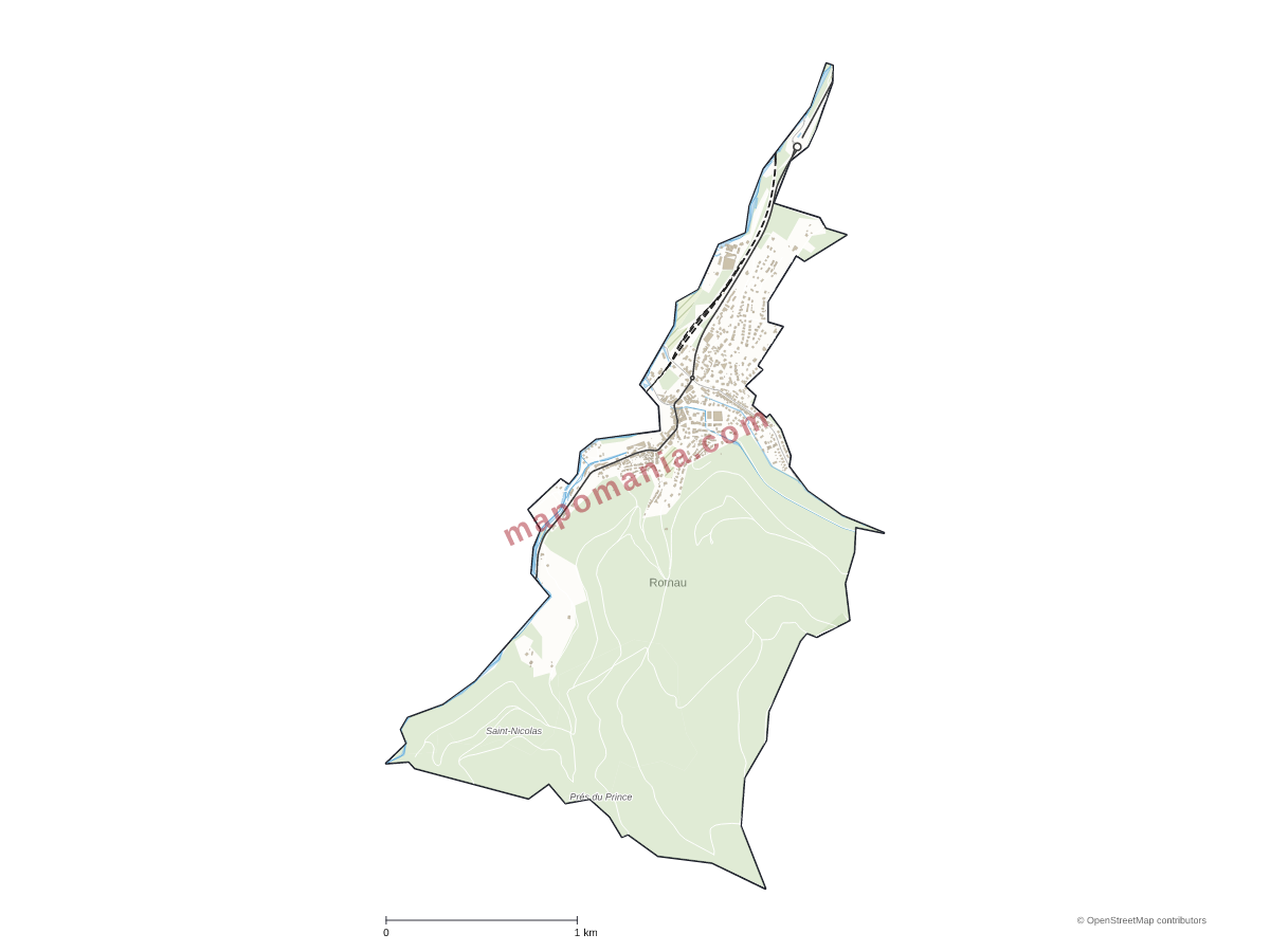 Carte de Rothau à personnaliser