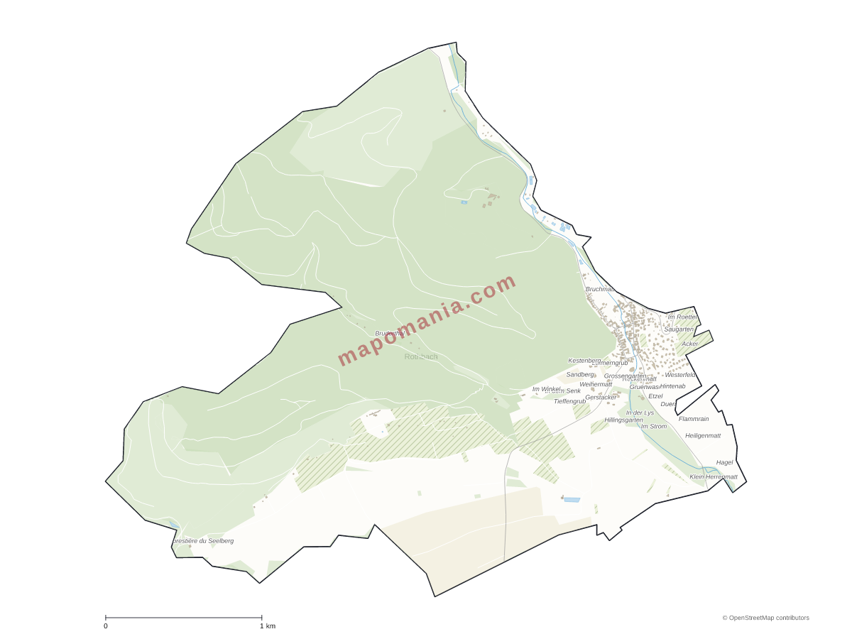 Carte de Rothbach à personnaliser