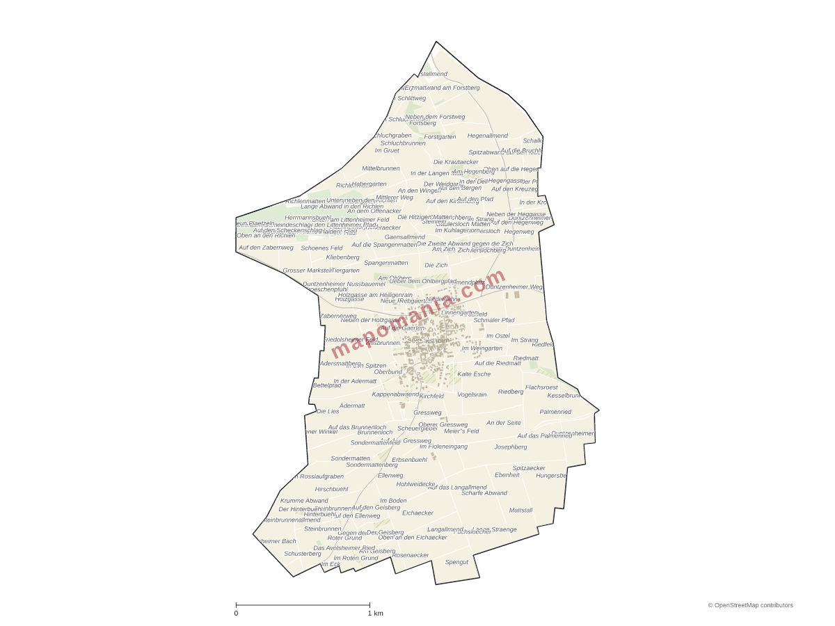Carte de Saessolsheim à personnaliser