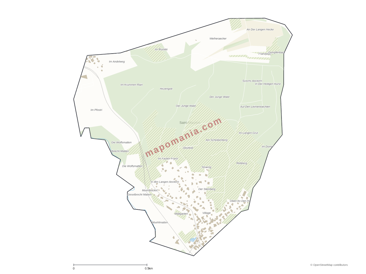 Carte de Saint-Maurice à personnaliser