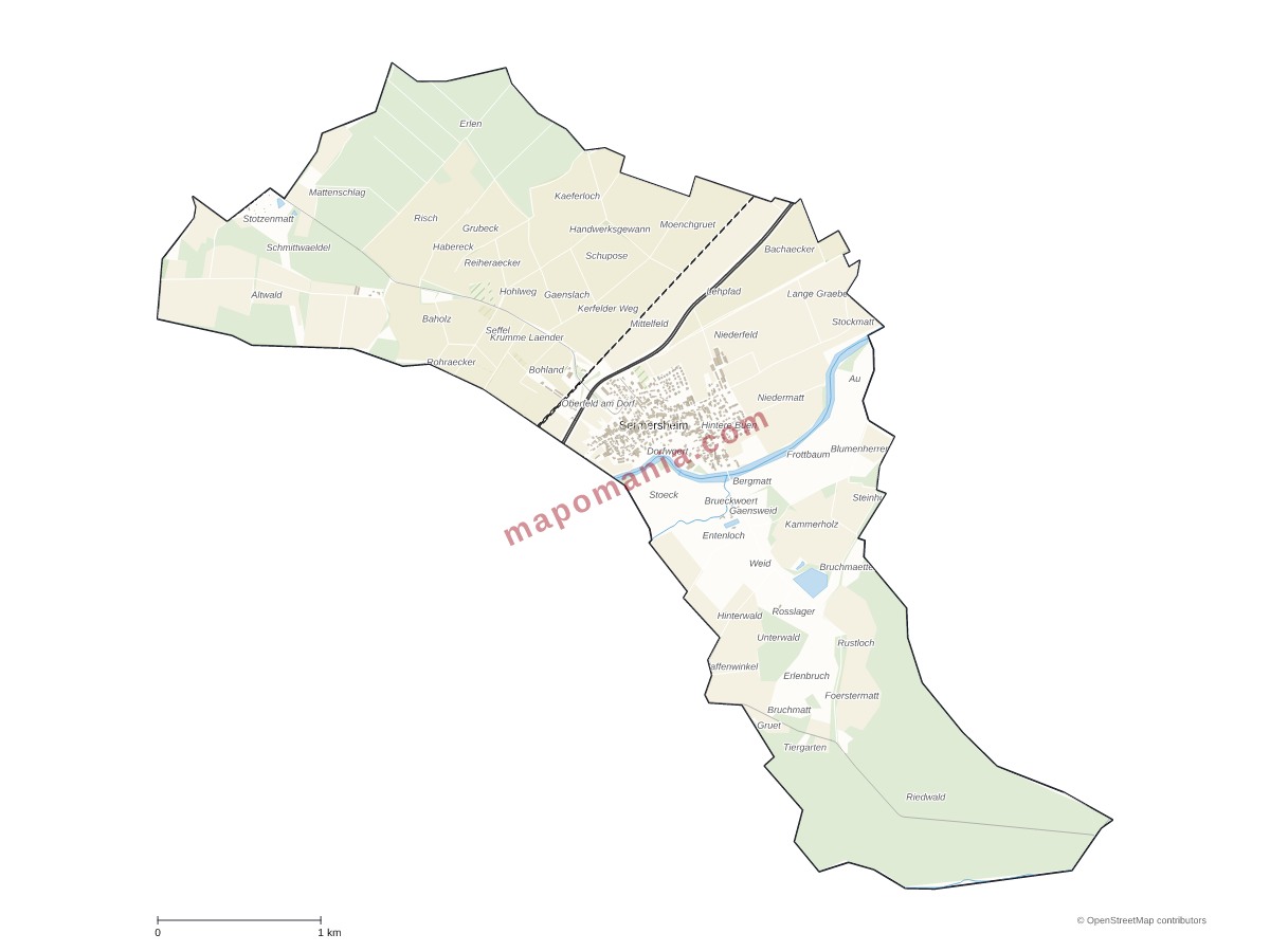 Carte de Sermersheim à personnaliser