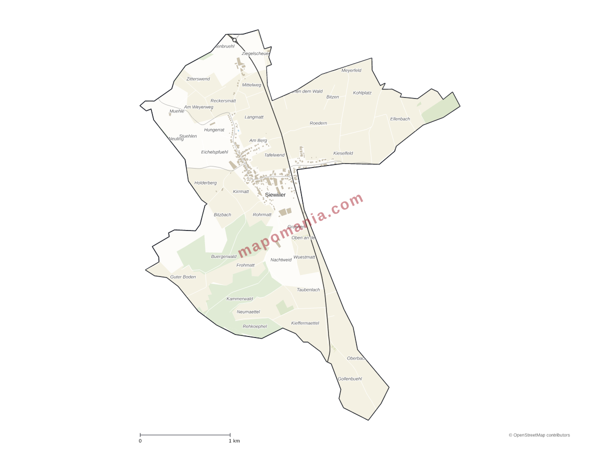 Carte de Siewiller à personnaliser