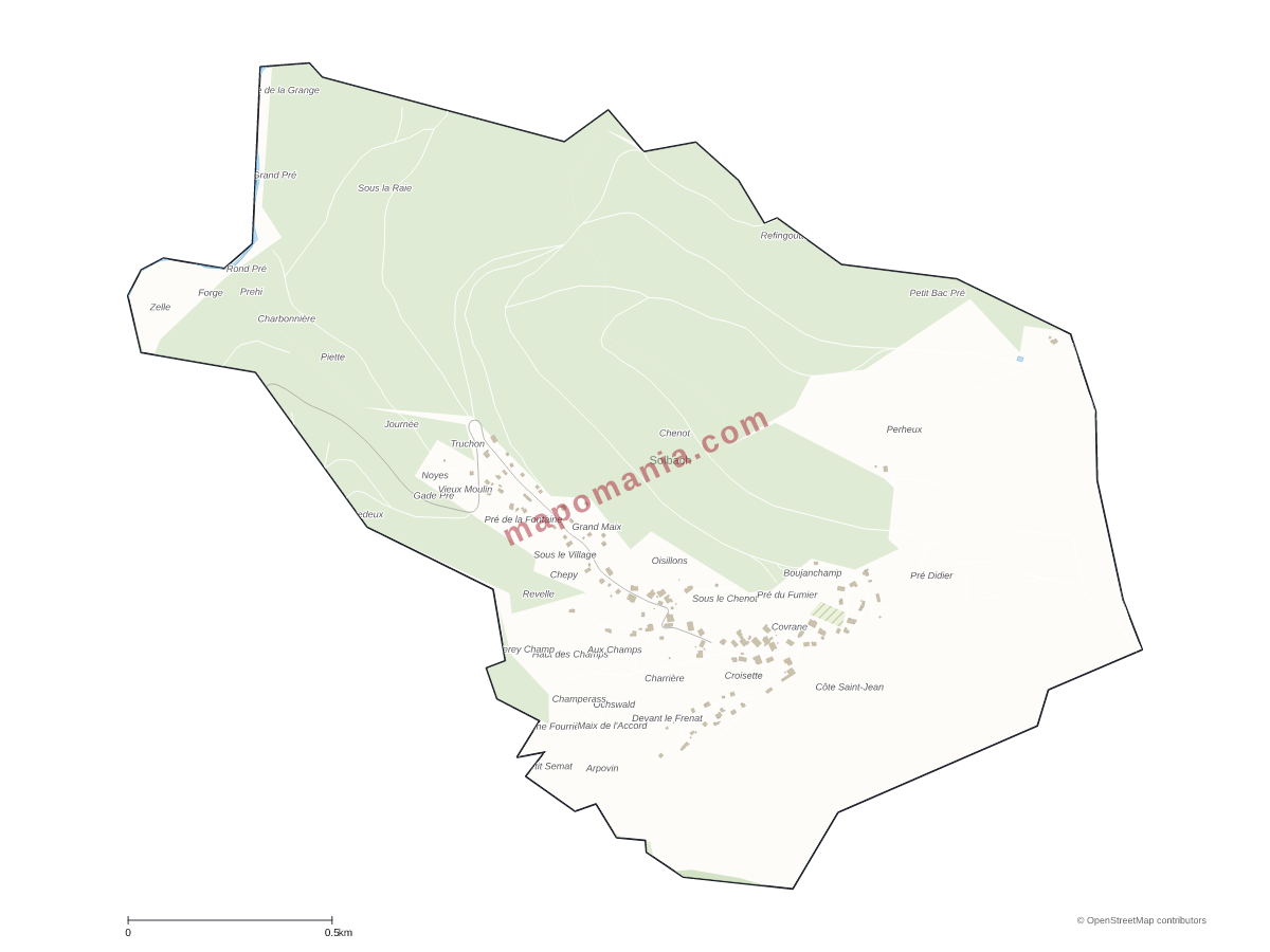 Carte de Solbach à personnaliser
