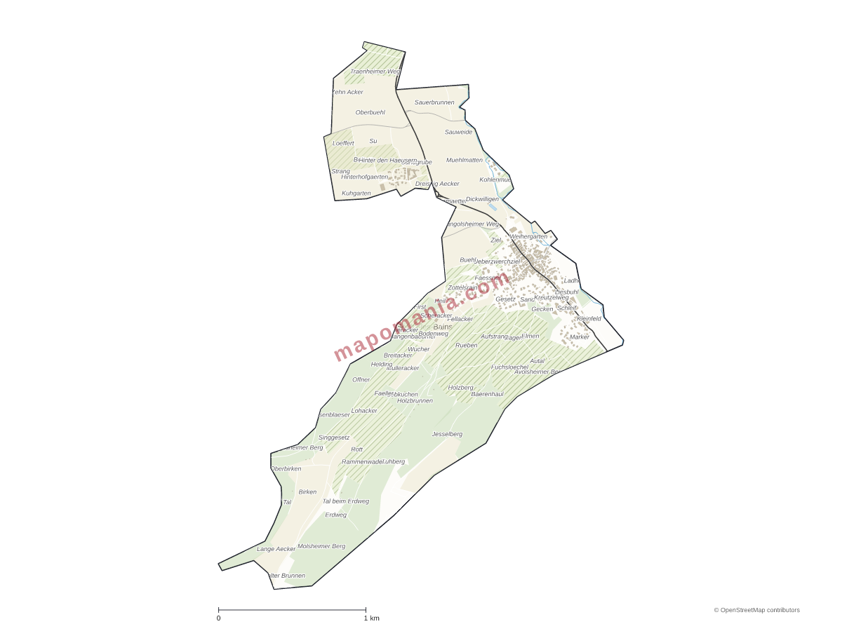 Carte de Soultz-les-Bains à personnaliser