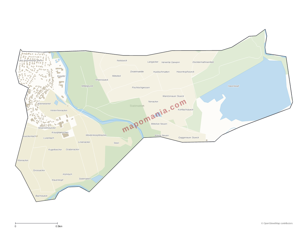 Carte de Stattmatten à personnaliser