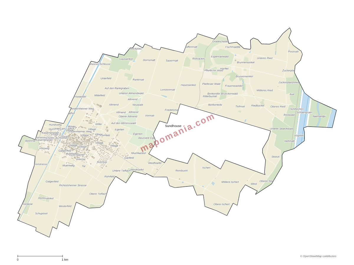 Carte de Sundhouse à personnaliser