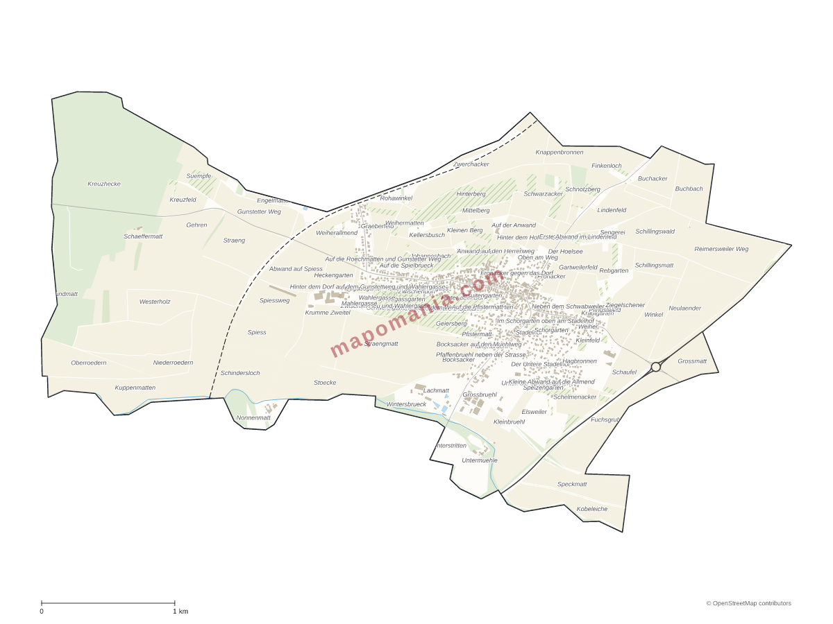Carte de Surbourg à personnaliser
