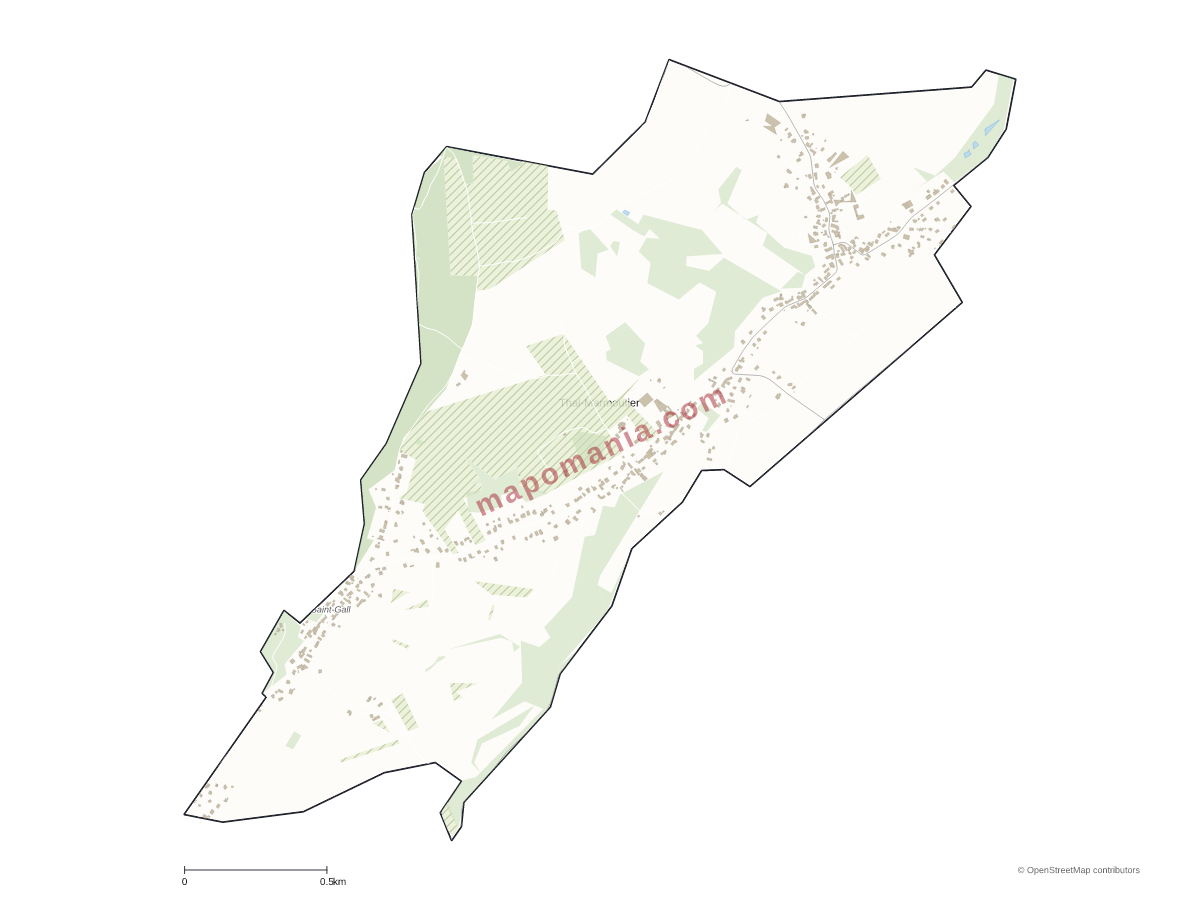 Carte de Thal-Marmoutier à personnaliser