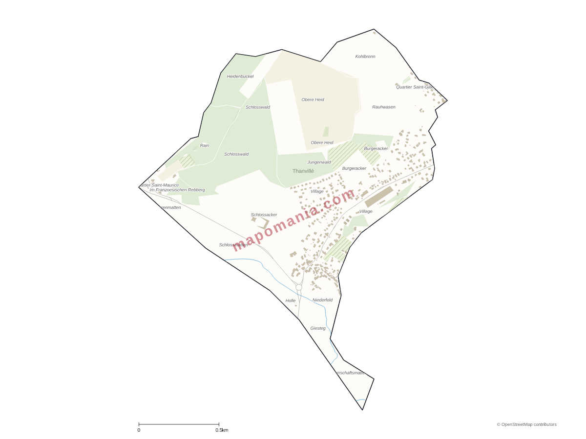 Carte de Thanvillé à personnaliser