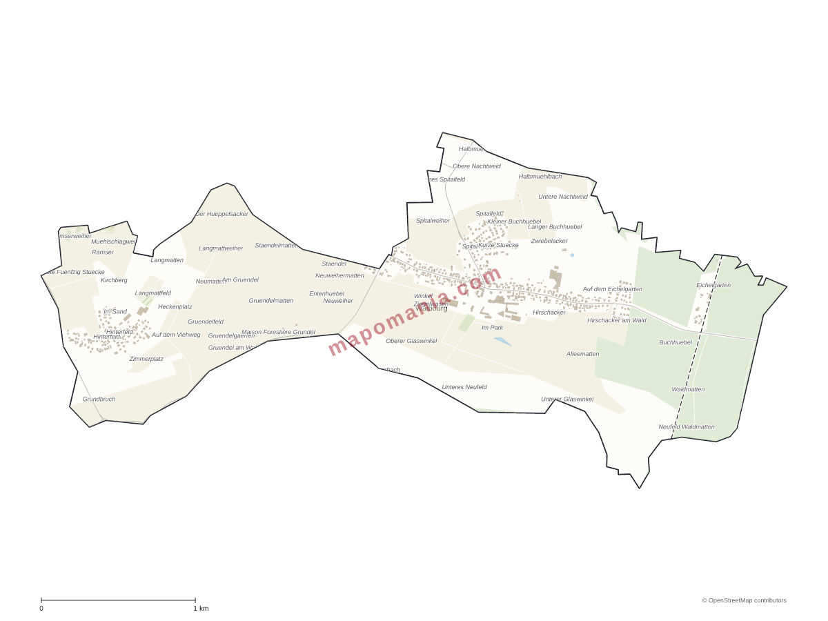 Carte de Walbourg à personnaliser