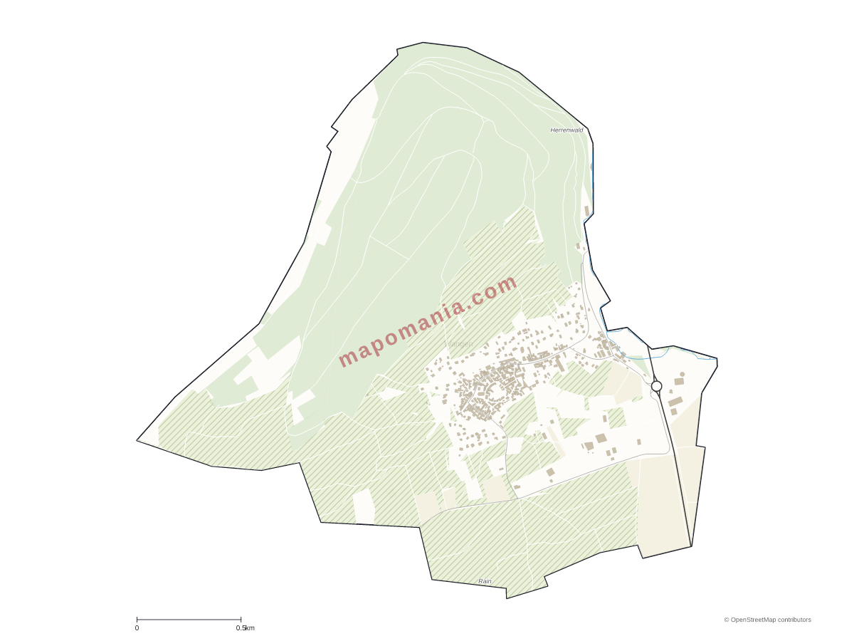 Carte de Wangen à personnaliser