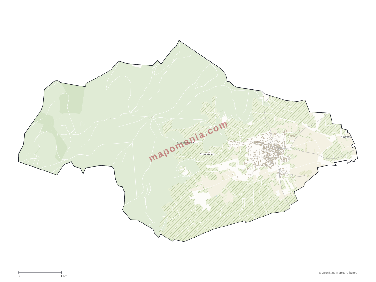 Carte de Westhoffen à personnaliser