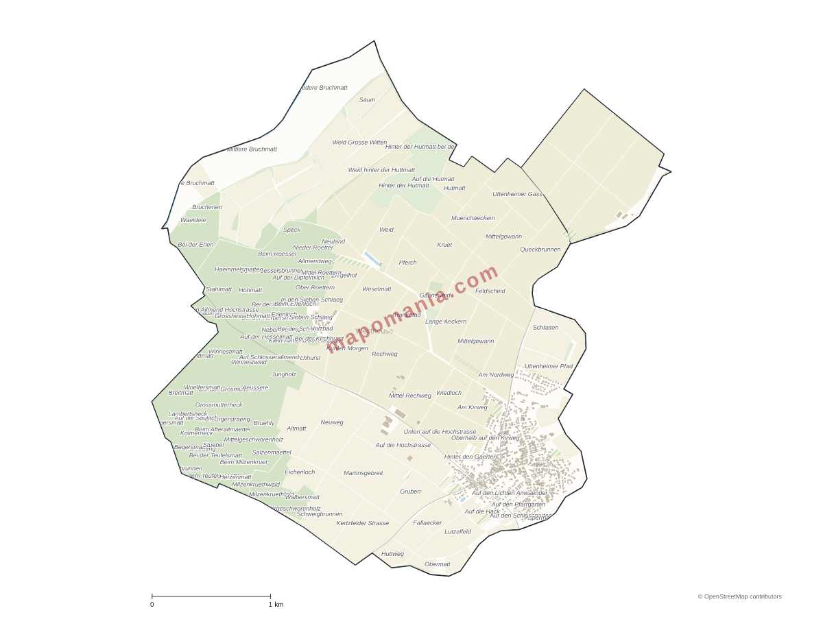 Carte de Westhouse à personnaliser