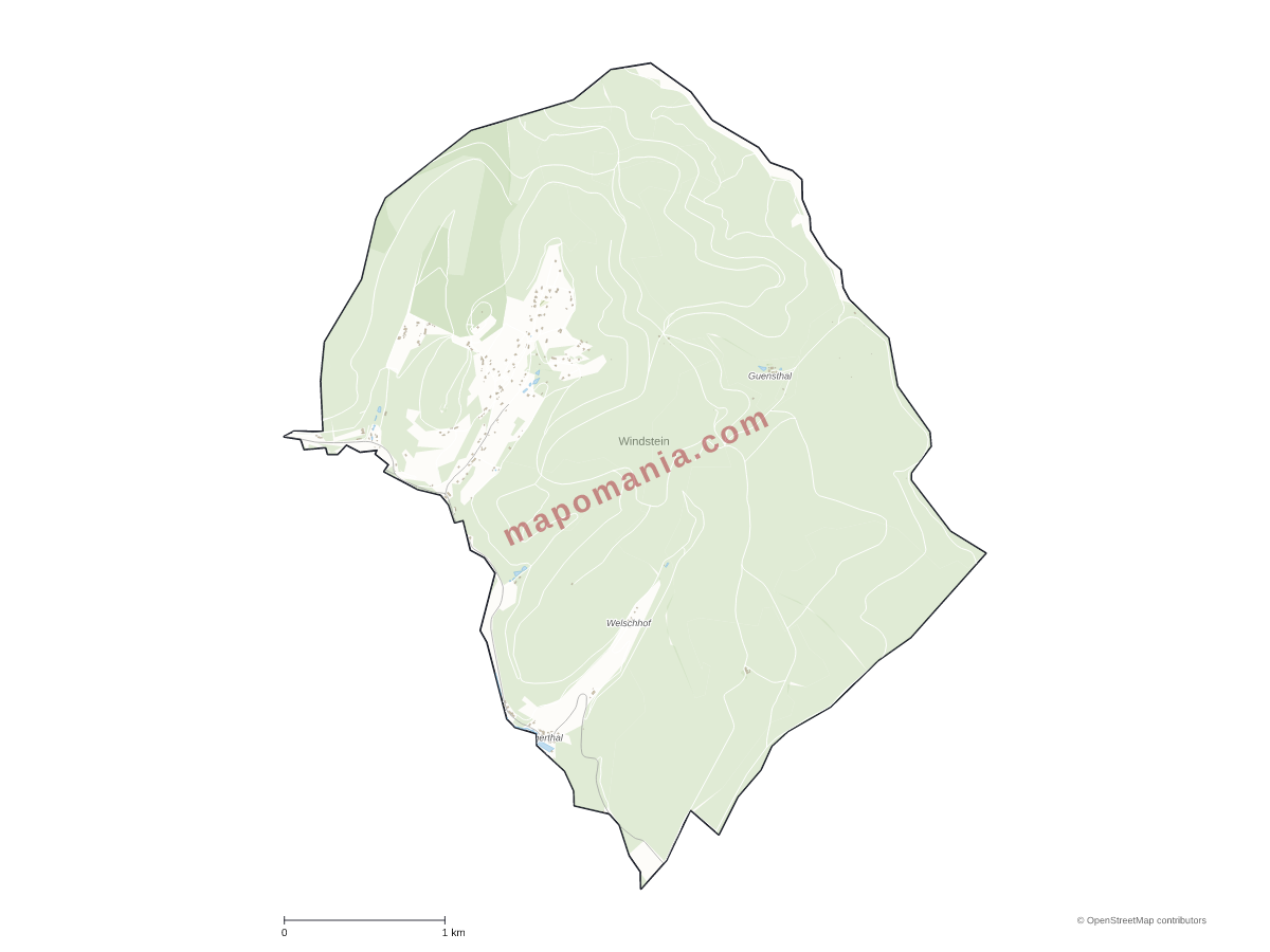 Carte de Windstein à personnaliser