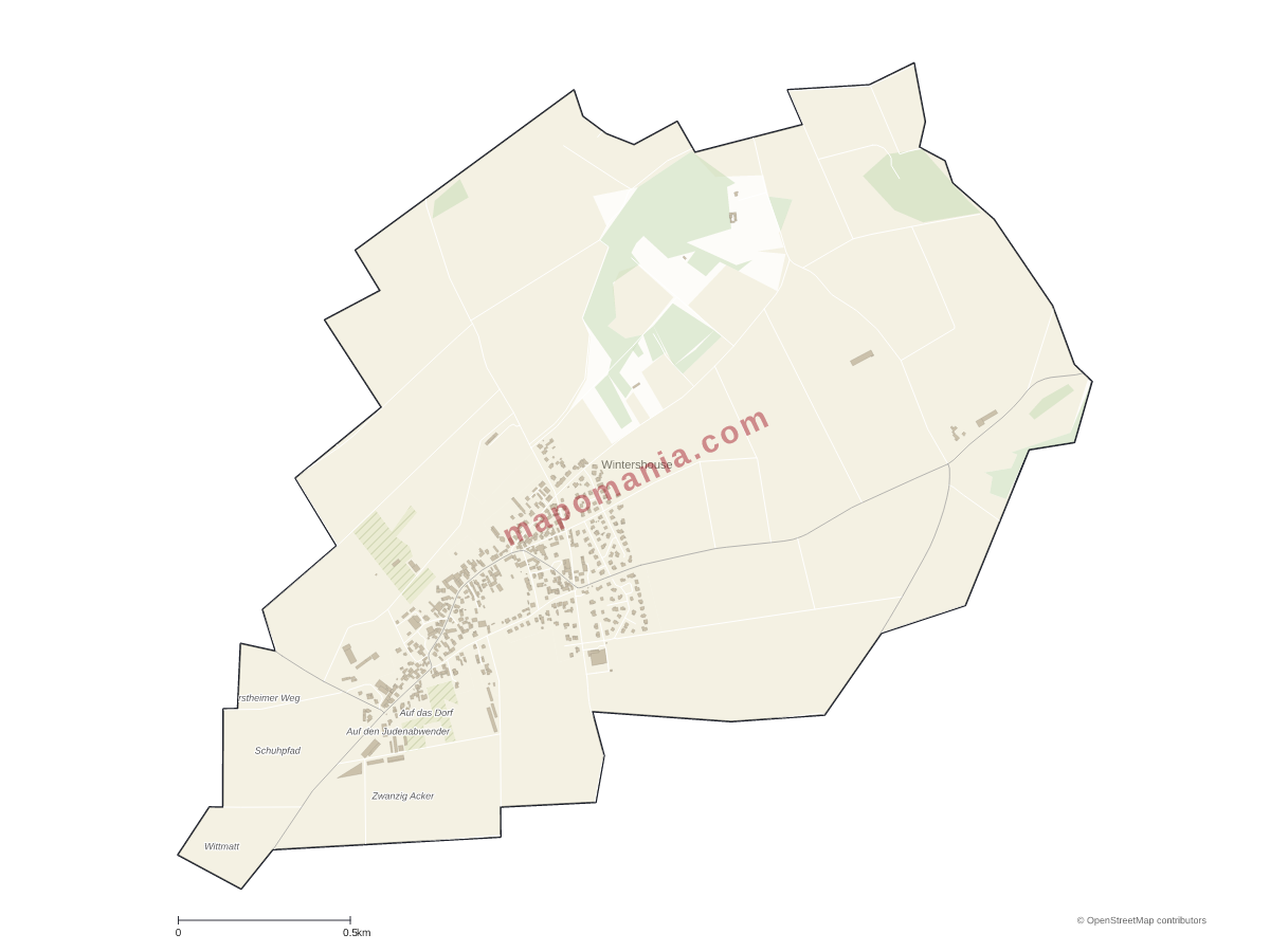 Carte de Wintershouse à personnaliser