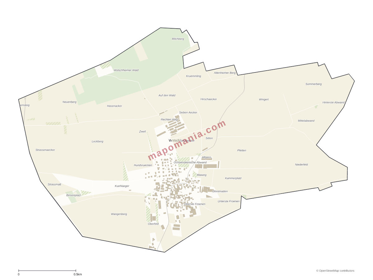 Carte de Wolschheim à personnaliser
