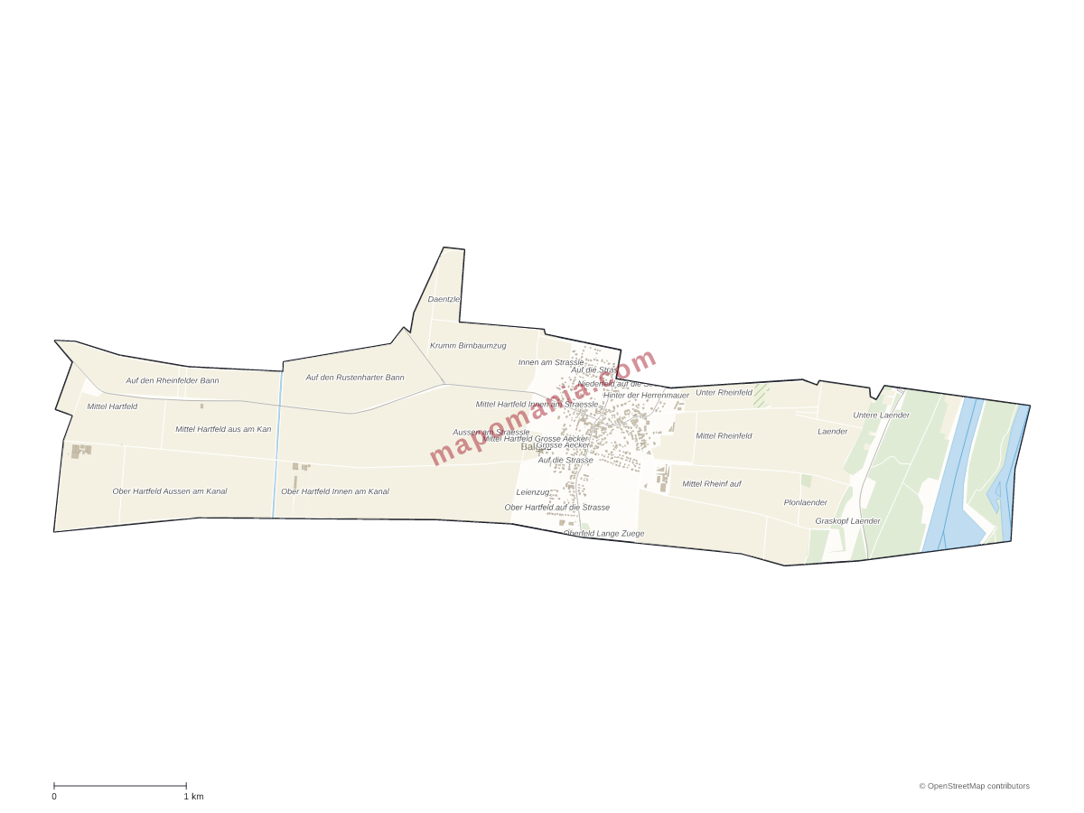 Carte de Balgau à personnaliser