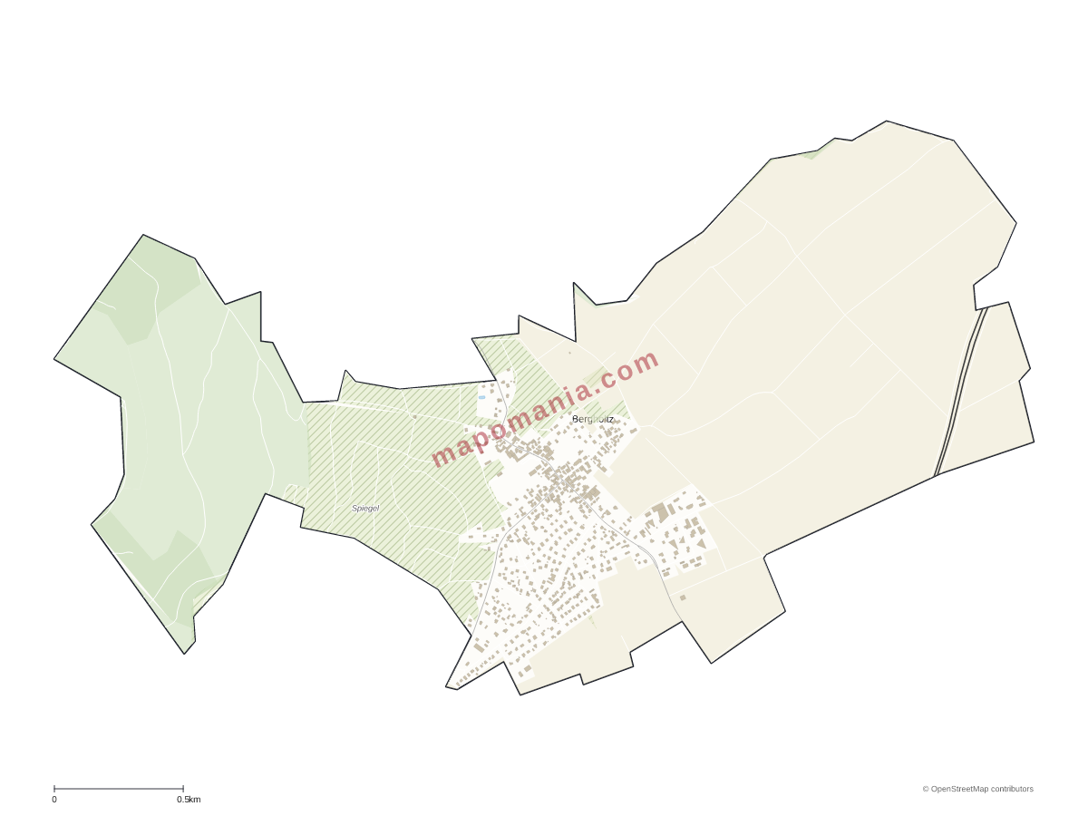 Carte de Bergholtz à personnaliser