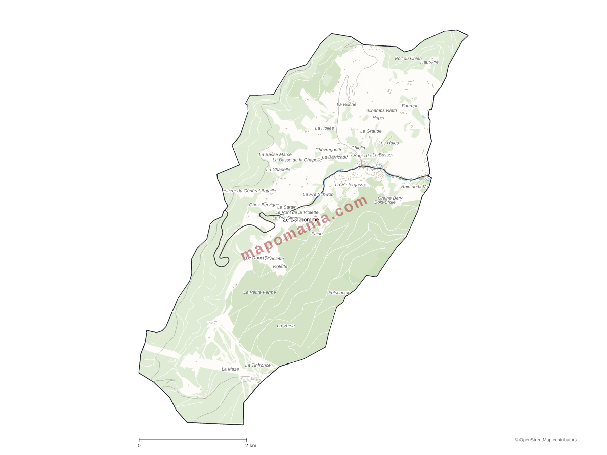 Carte de Le Bonhomme à personnaliser