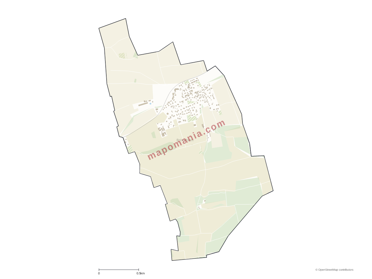 Carte de Brinckheim à personnaliser