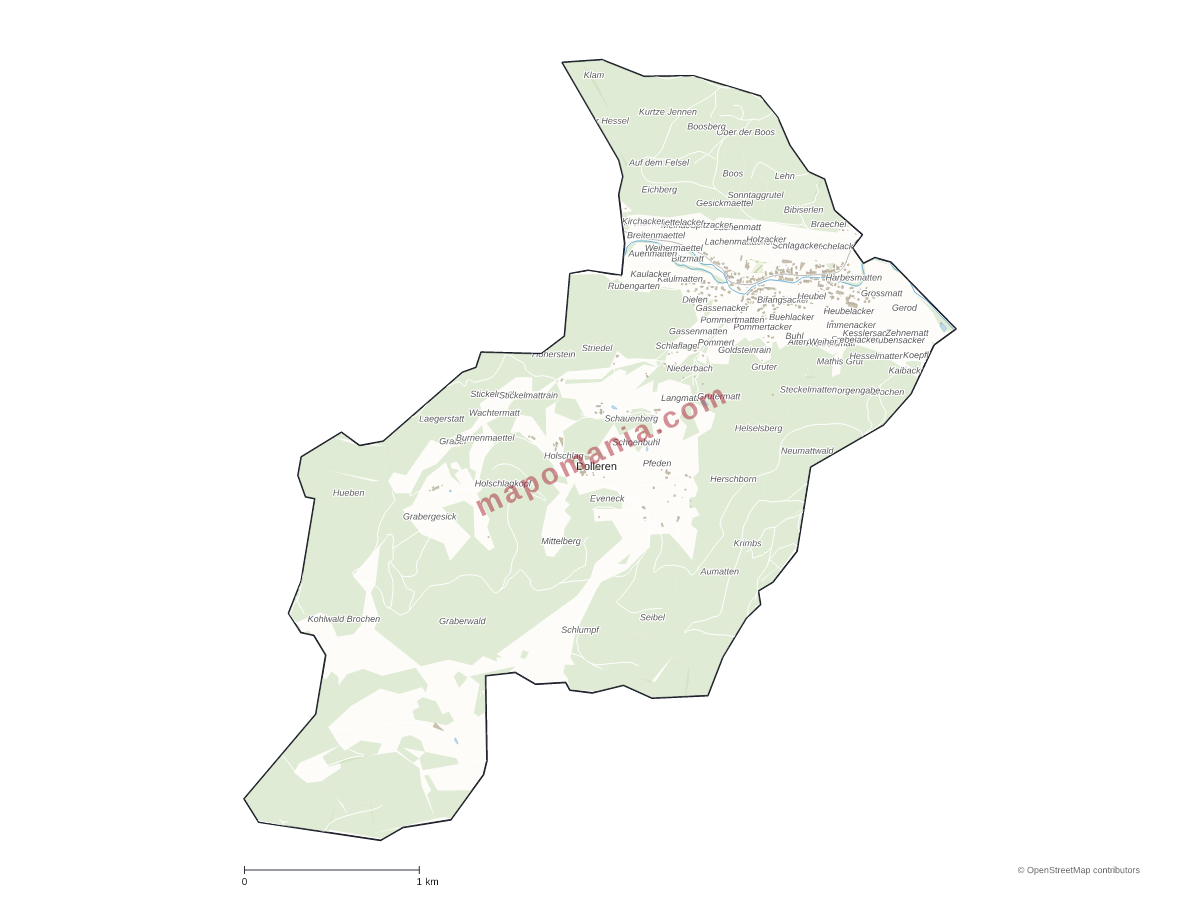 Carte de Dolleren à personnaliser