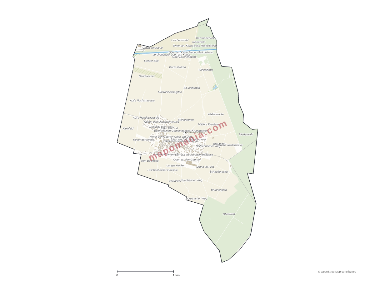 Carte de Durrenentzen à personnaliser