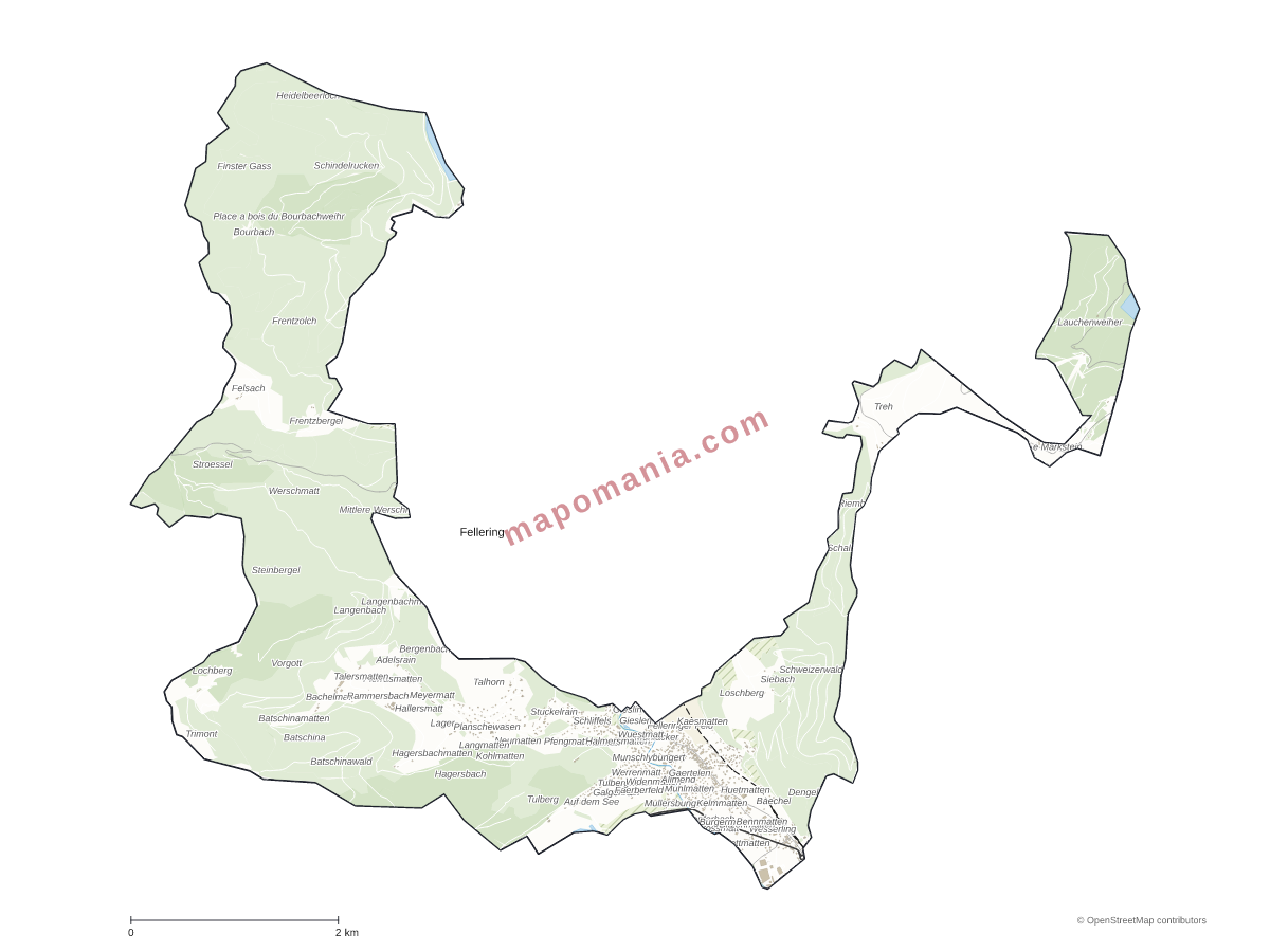 Carte de Fellering à personnaliser