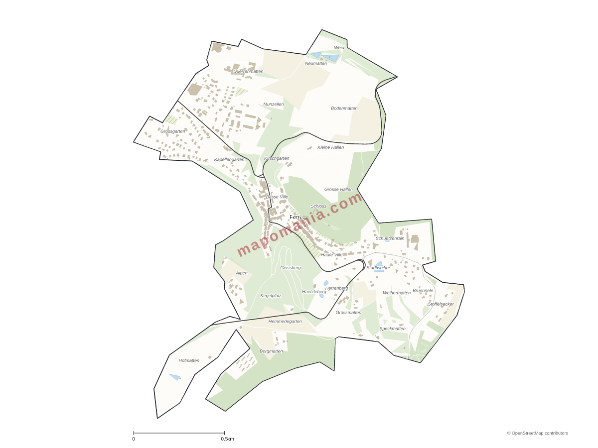 Carte de Ferrette à personnaliser