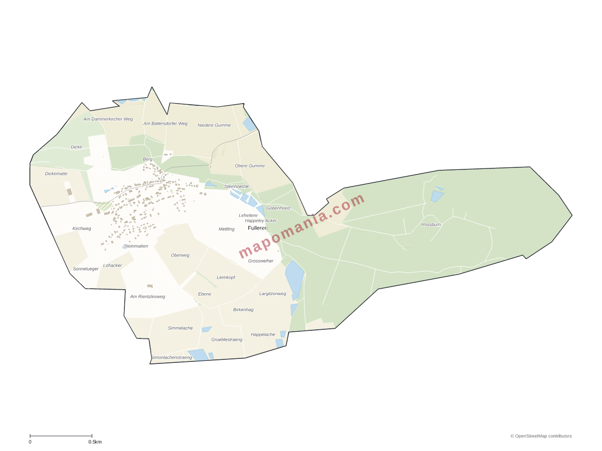 Carte de Fulleren à personnaliser