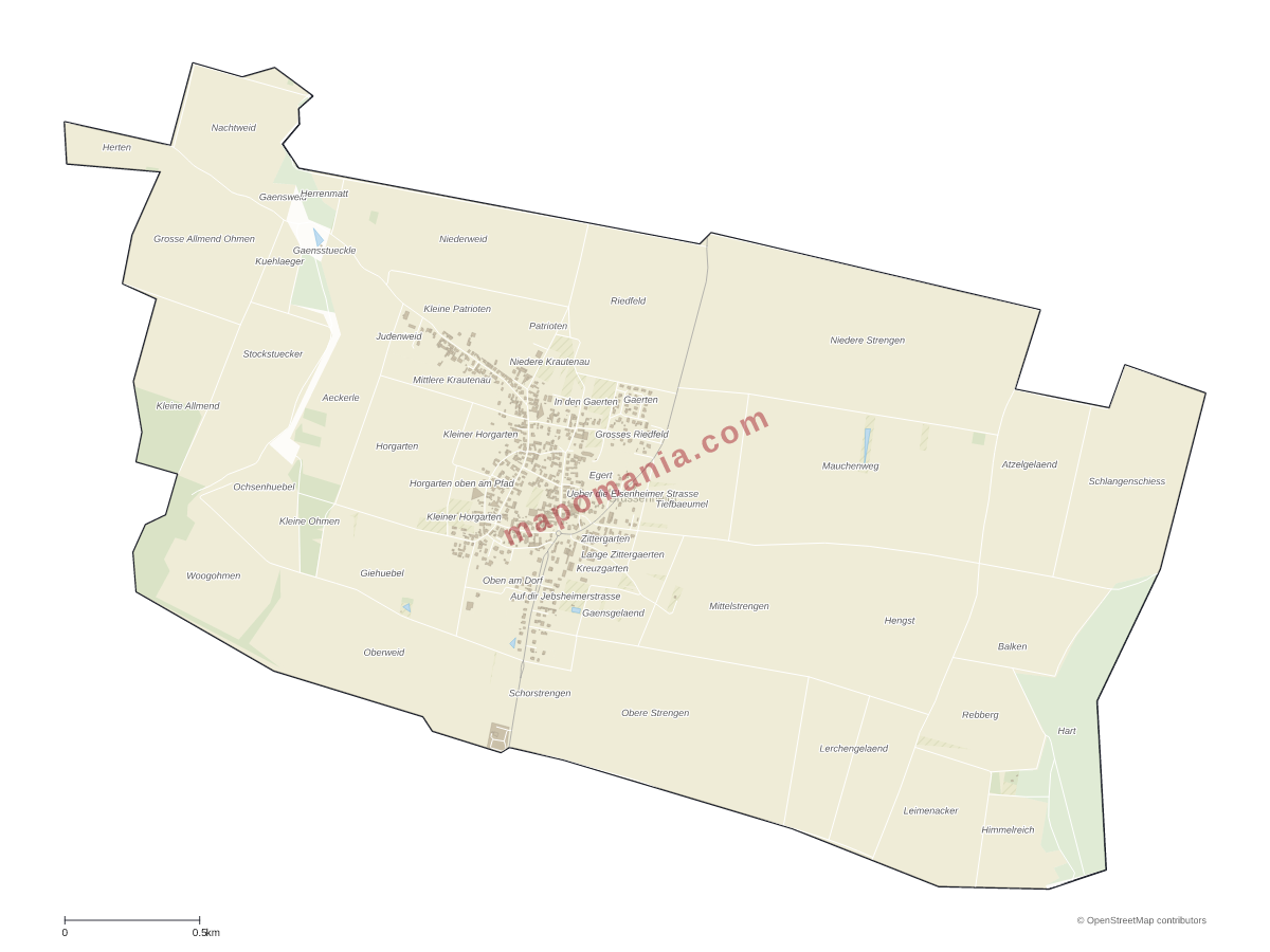 Carte de Grussenheim à personnaliser