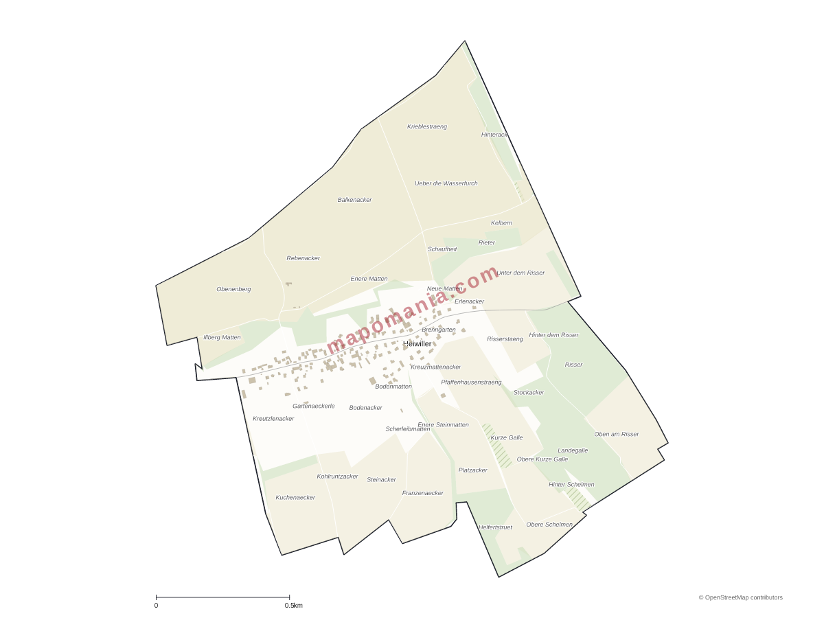 Carte de Heiwiller à personnaliser