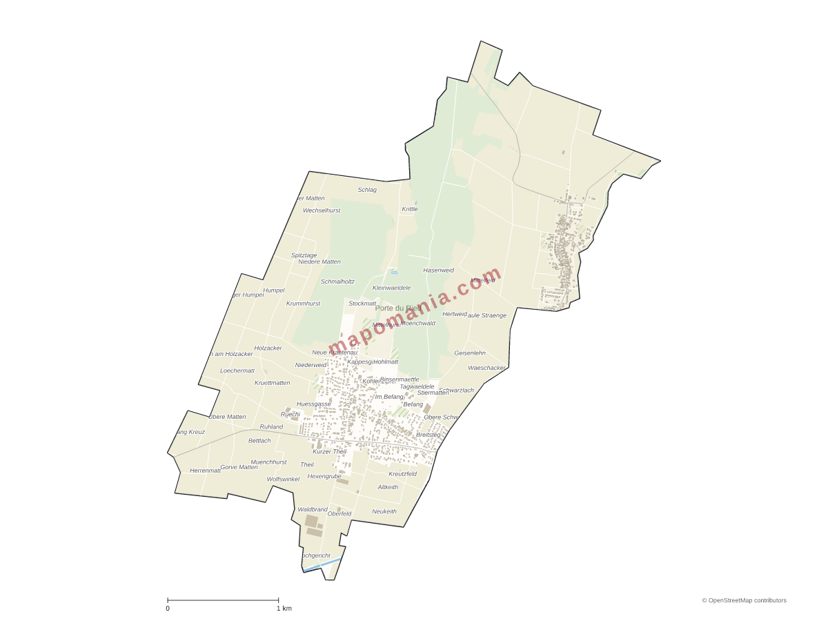 Carte de Porte du Ried à personnaliser