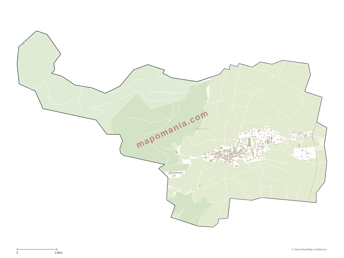 Carte de Hunawihr à personnaliser