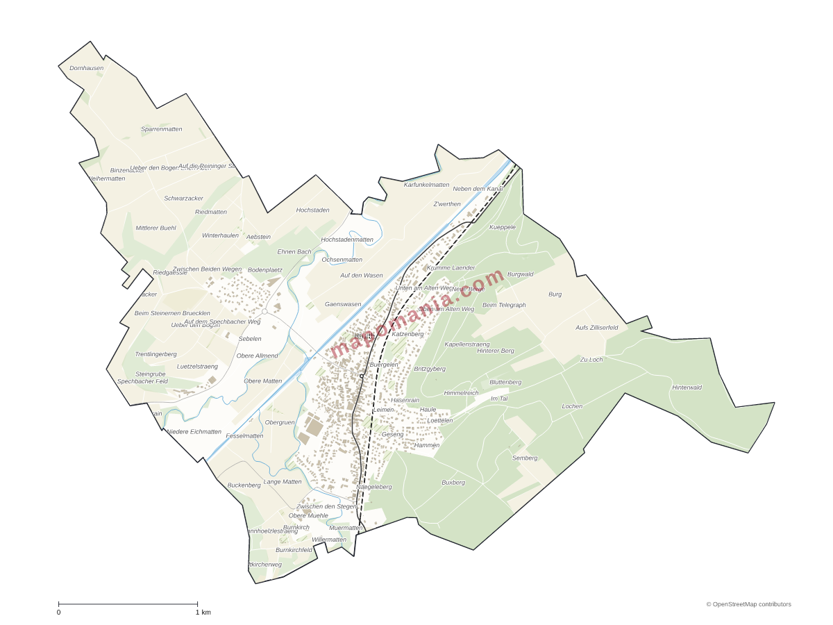 Carte de Illfurth à personnaliser