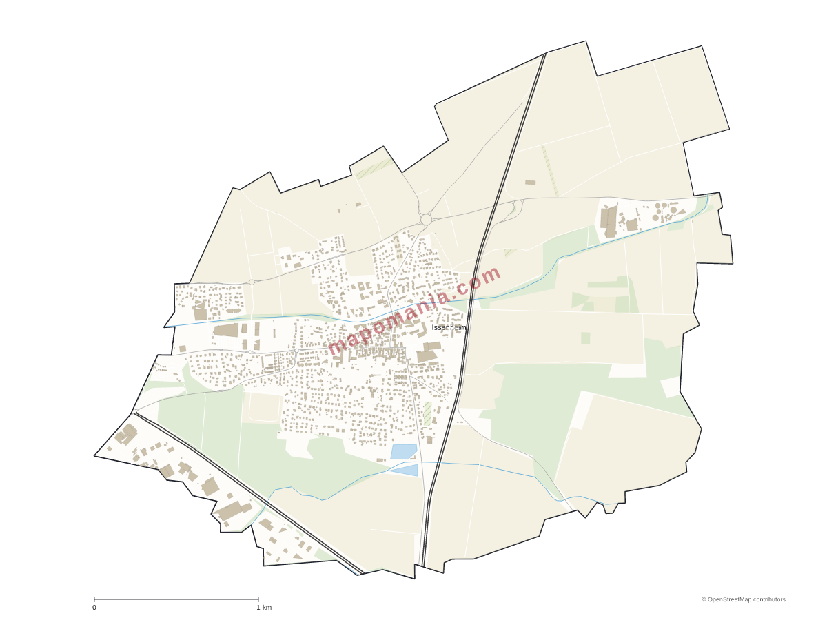 Carte de Issenheim à personnaliser