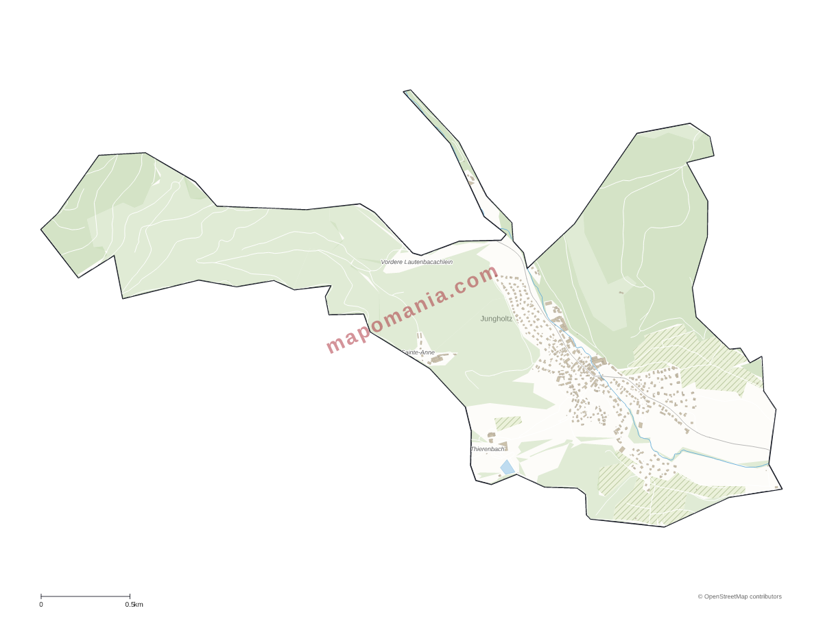 Carte de Jungholtz à personnaliser
