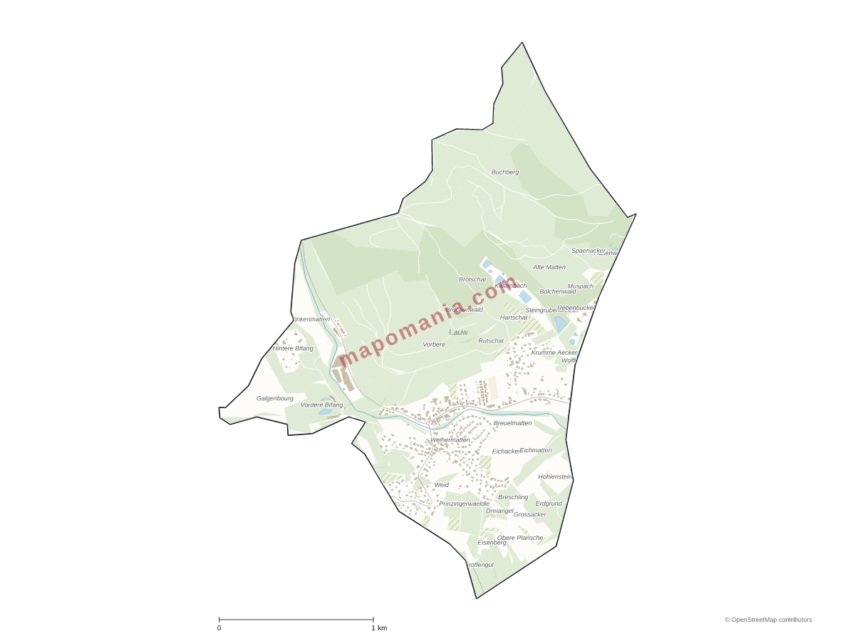 Carte de Lauw à personnaliser