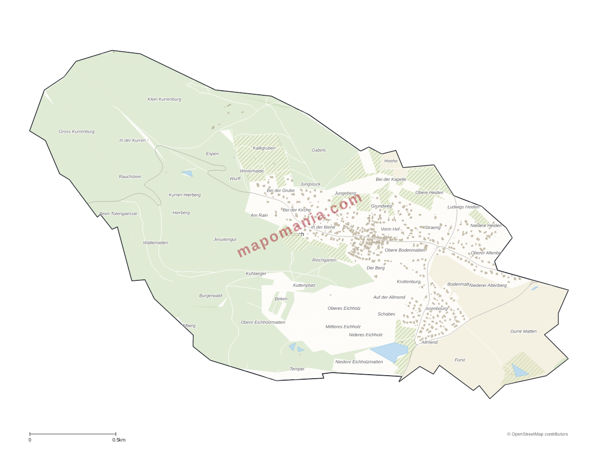 Carte de Leimbach à personnaliser