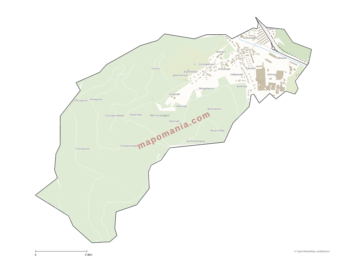 Carte de Malmerspach à personnaliser