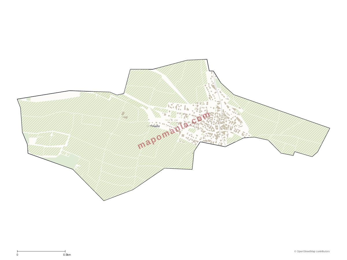 Carte de Mittelwihr à personnaliser