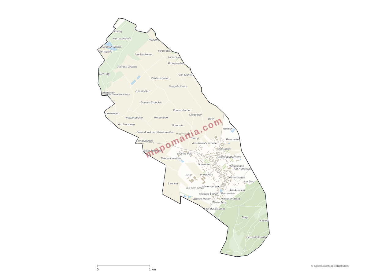 Carte de Mœrnach à personnaliser