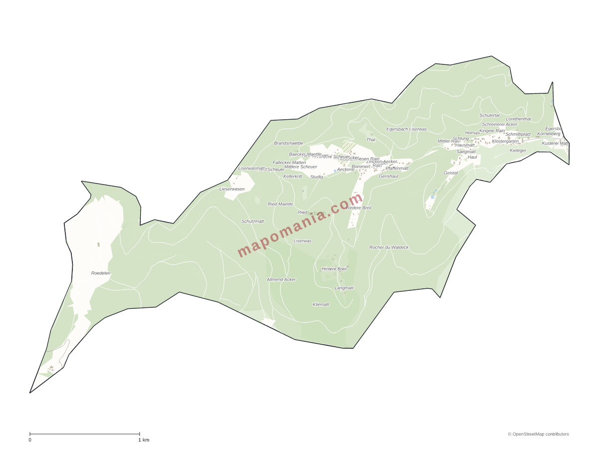 Carte de Murbach à personnaliser