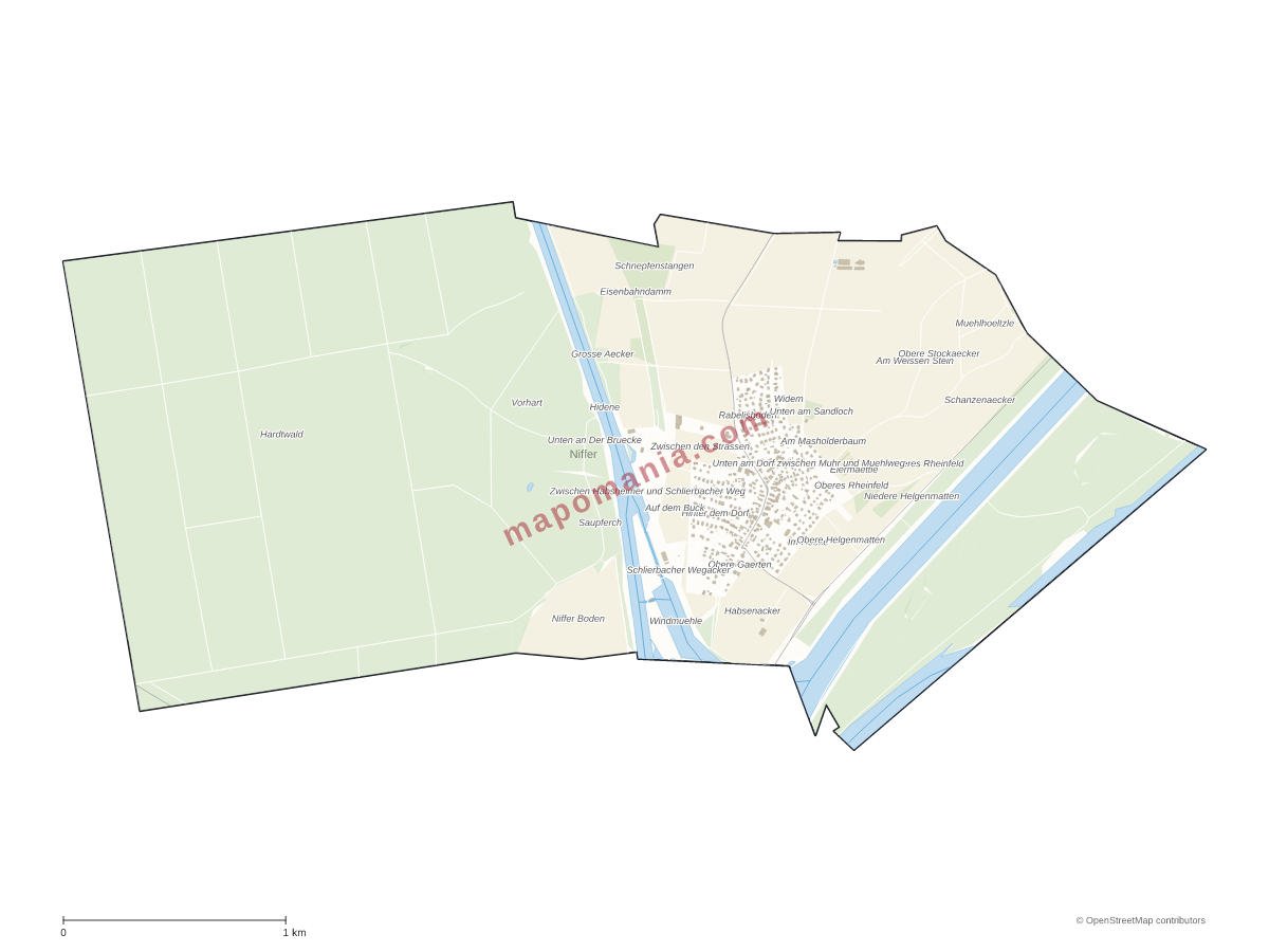 Carte de Niffer à personnaliser