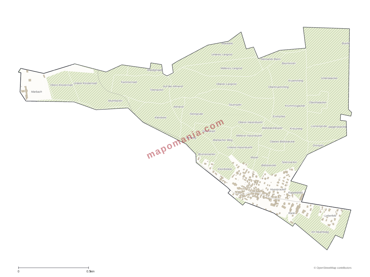 Carte de Obermorschwihr à personnaliser