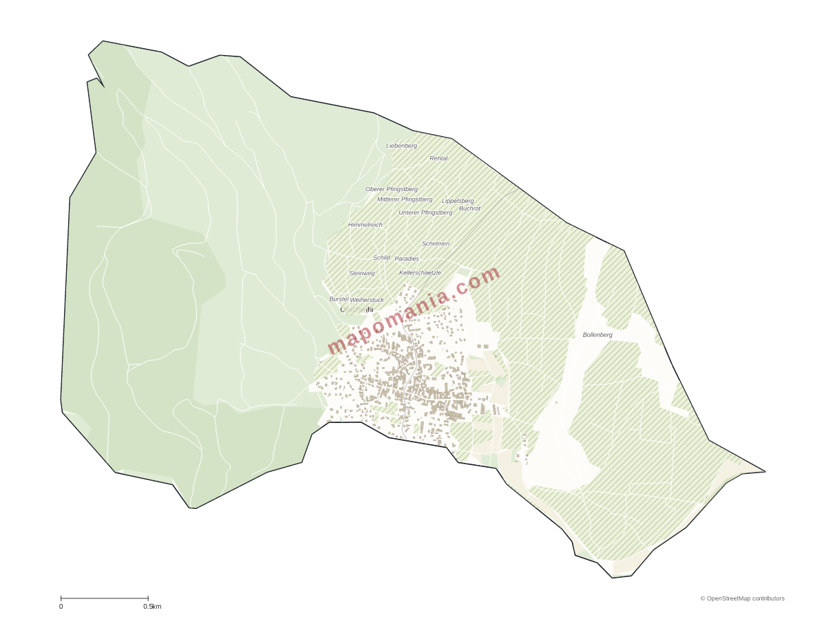 Carte de Orschwihr à personnaliser