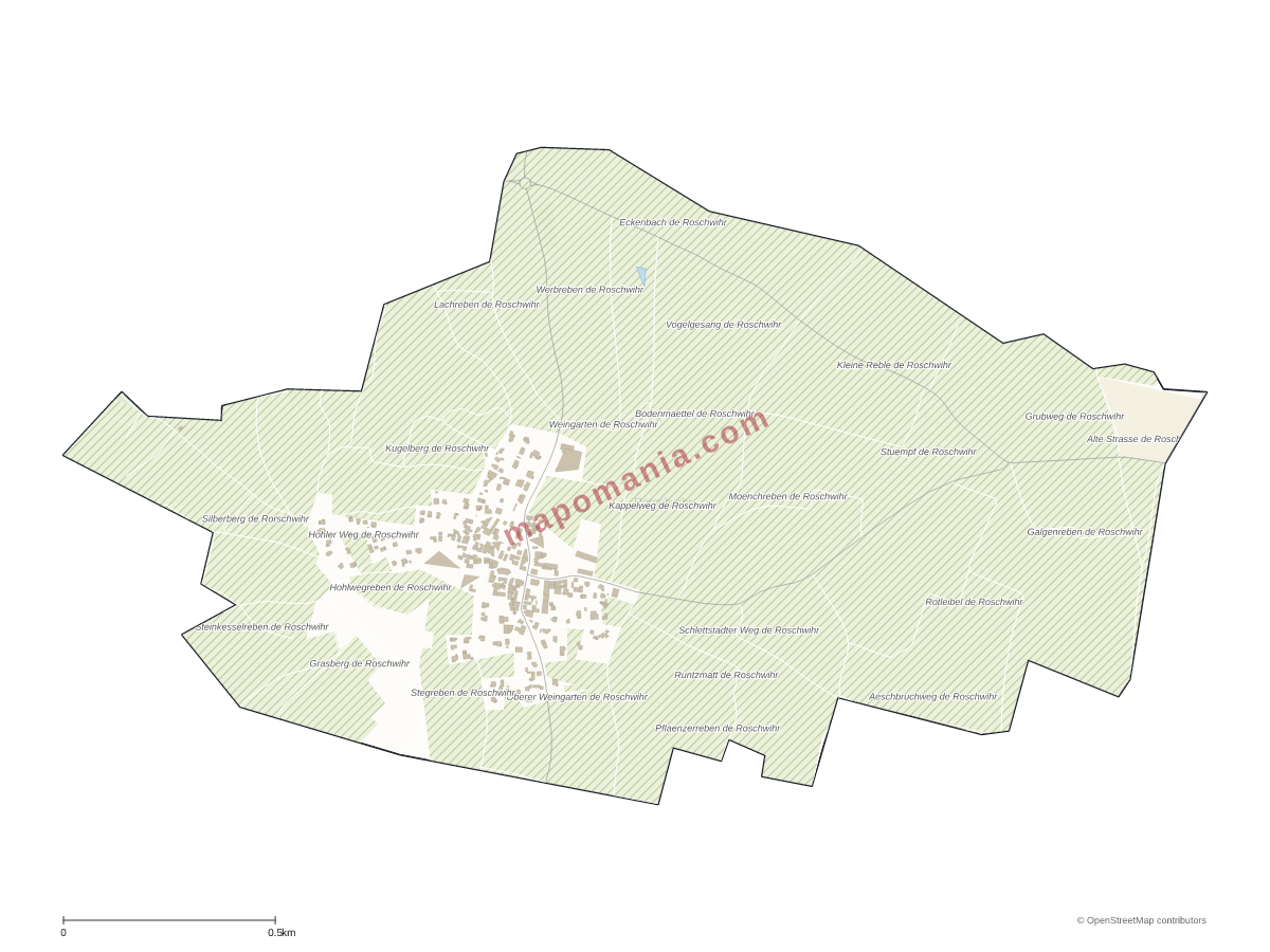 Carte de Rorschwihr à personnaliser